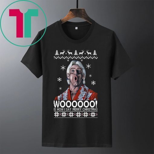 Green Ric Flair Woo Christmas Shirt