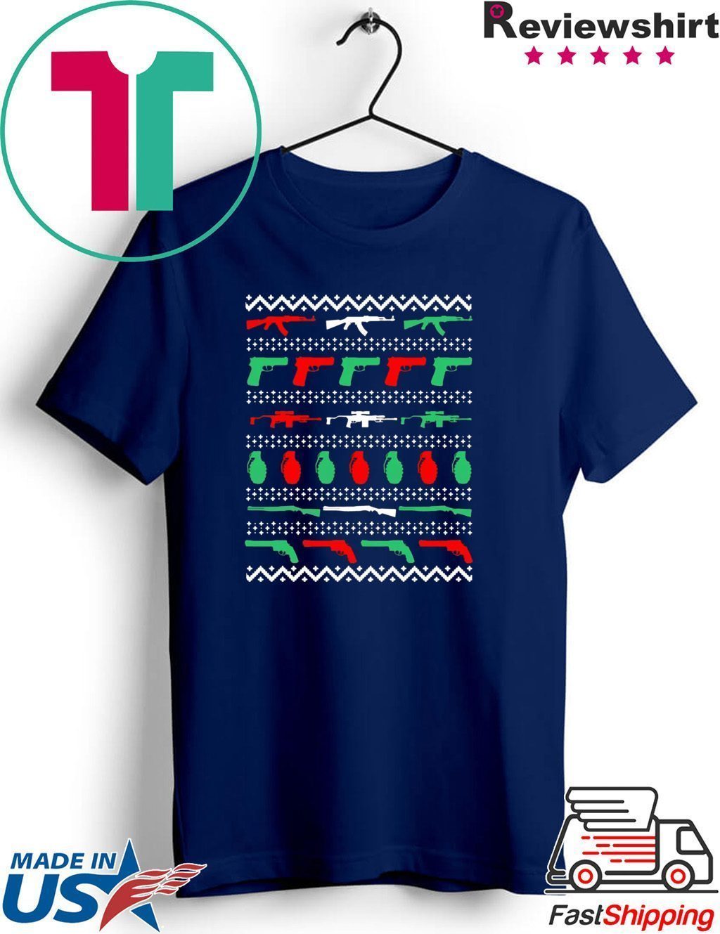 Gun Grenade All my Favorite Things ugly T-Shirt