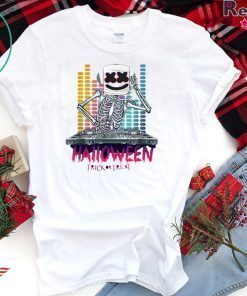 HALLOWEEN TRICK OR TREAT DANCING DJ GOOFY MARSHMALLOW SHIRT