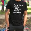 HEIDI KLUM – NEW YORK PARIS LONDON MILAN AMAZON BLACK SHIRT Limited Edition