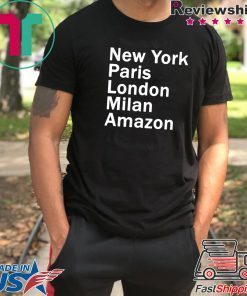 HEIDI KLUM – NEW YORK PARIS LONDON MILAN AMAZON BLACK SHIRT Limited Edition