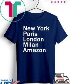 HEIDI KLUM – NEW YORK PARIS LONDON MILAN AMAZON BLACK T-SHIRT