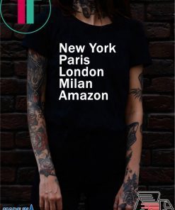 HEIDI KLUM – NEW YORK PARIS LONDON MILAN AMAZON BLACK T-SHIRT