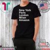 HEIDI KLUM – NEW YORK PARIS LONDON MILAN AMAZON BLACK T-SHIRT