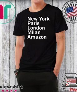 HEIDI KLUM – NEW YORK PARIS LONDON MILAN AMAZON BLACK T-SHIRT