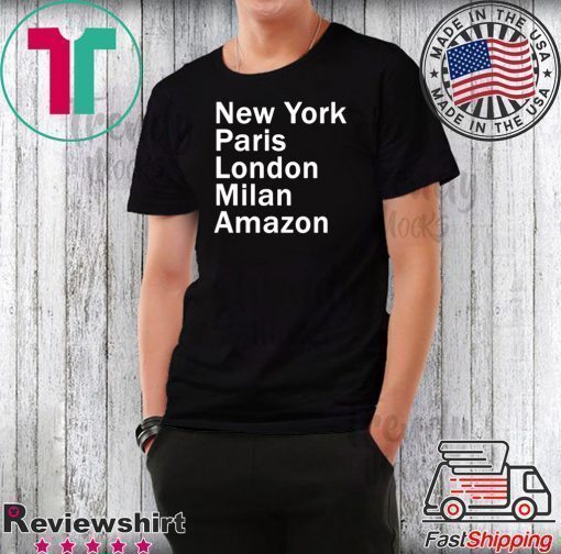 HEIDI KLUM – NEW YORK PARIS LONDON MILAN AMAZON BLACK T-SHIRT