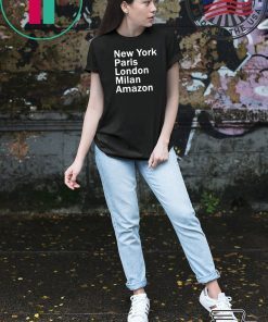 HEIDI KLUM – NEW YORK PARIS LONDON MILAN AMAZON BLACK T-SHIRT