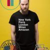 HEIDI KLUM – NEW YORK PARIS LONDON MILAN AMAZON BLACK T-SHIRT