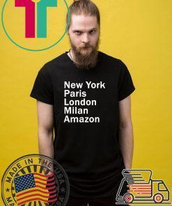 HEIDI KLUM – NEW YORK PARIS LONDON MILAN AMAZON BLACK T-SHIRT