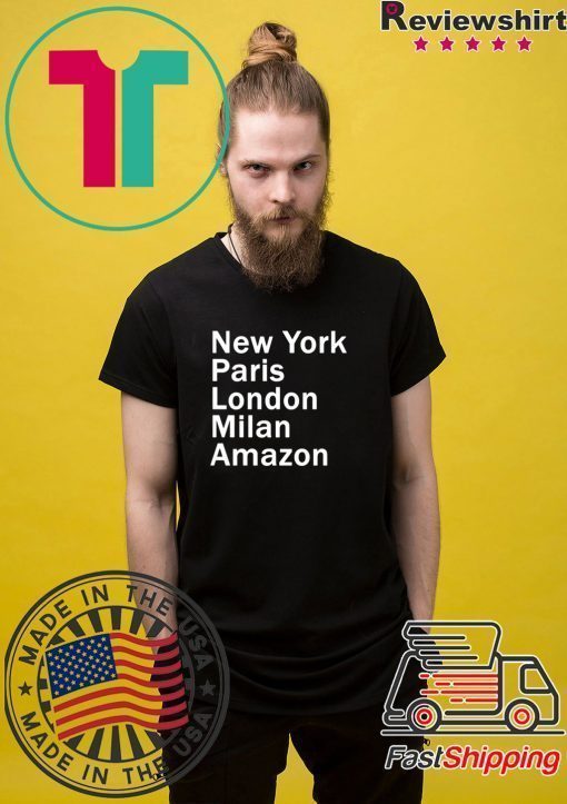 HEIDI KLUM – NEW YORK PARIS LONDON MILAN AMAZON BLACK T-SHIRT