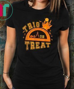 Halloween Math Teacher Trig Or Treat Student School T-Shirt