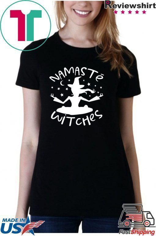 Halloween Namaste Witches Tee Shirt