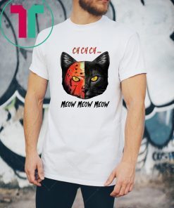 Halloween cat cosplay jason voorhees shirt