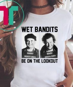Harry And Marv Wet Bandits Be On The Lookout Home Alone Tee Shirt