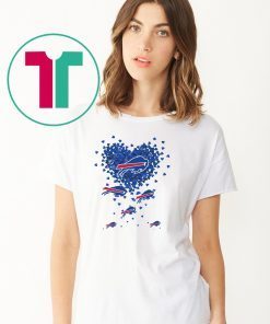 Heart butterfly love buffalo bills shirt