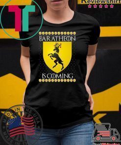 House Baratheon Game of thrones Christmas Santa Is Coming T-Shirt