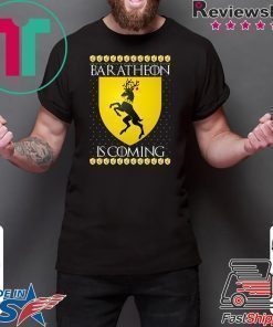 House Baratheon Game of thrones Christmas Santa Is Coming T-Shirt