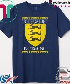 House Clegane Game of thrones Christmas Santa Is Coming T-Shirt