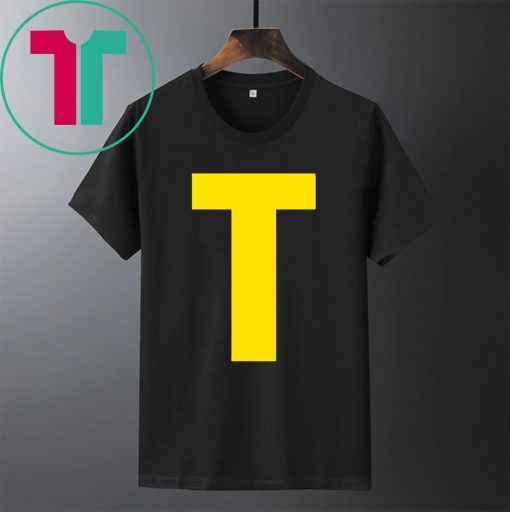 Initials Letter T-Theodore Chipmunk Christmas T-Shirt