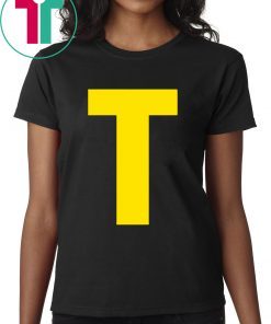 Initials Letter T-Theodore Chipmunk Christmas T-Shirt