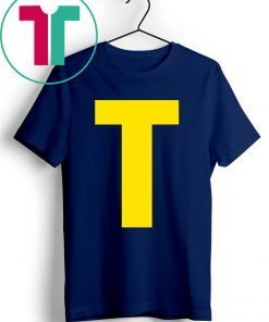 Initials Letter T-Theodore Chipmunk Christmas T-Shirt