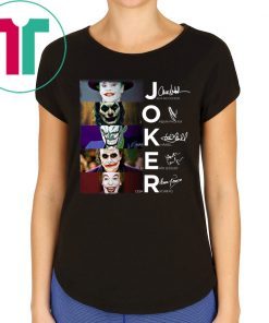 Joker all version signature shirt