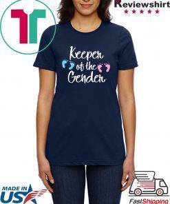 Keeper of Gender reveal party idea baby announcement shirt
