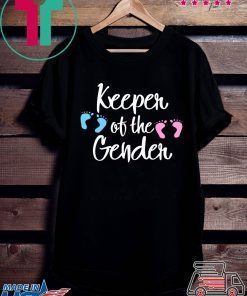 Keeper of Gender reveal party idea baby announcement shirt