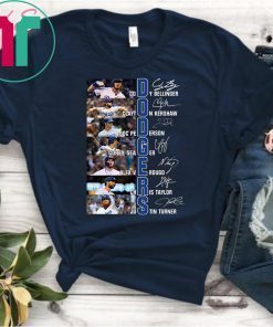 La Dodgers Baseball Members Signatures Shirt