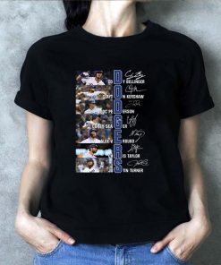 La Dodgers Baseball Members Signatures Shirt