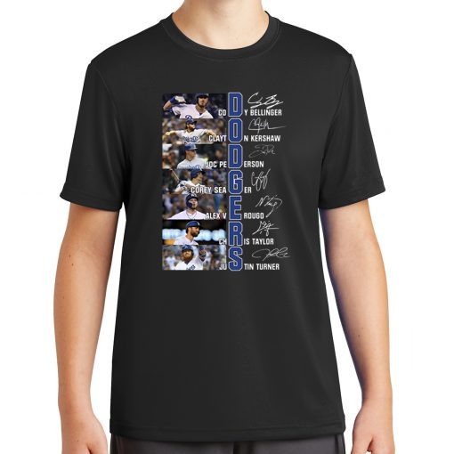 La Dodgers Baseball Members Signatures Shirt