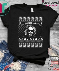 Lebowski The Dude Abides Christmas T-Shirt