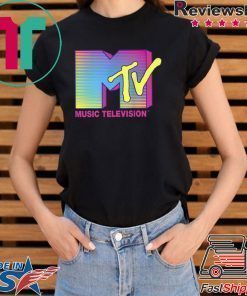 MTV Logo Fluorescent Colors Graphic T-Shirt