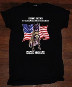 MWD Conan Delta Force Special Operations Command US Flag Unisex T-Shirt