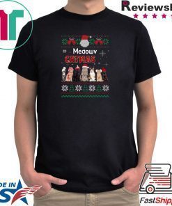 Meaowv Catmas Cat Ugly Christmas T-Shirt