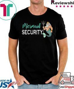 Mermaid Security Gifts For Grandpa Dad Brother Men TShirt