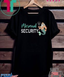 Mermaid Security Gifts For Grandpa Dad Brother Men TShirt