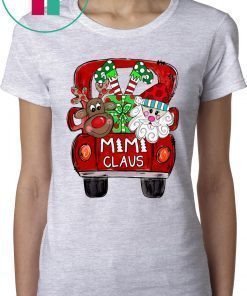 Merry Christmas Red Car And Gift Mimi Claus Shirt
