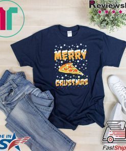 Merry Crustmas Pizza Christmas Tee Shirt