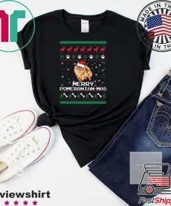 Merry Pomeranian Mas Christmas T-Shirt