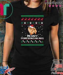 Merry Pomeranian Mas Christmas T-Shirt