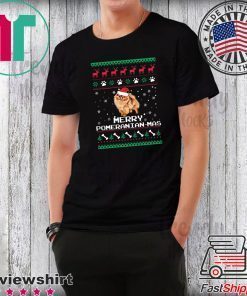 Merry Pomeranian Mas Christmas T-Shirt