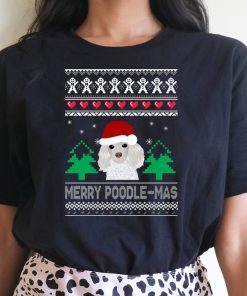 Merry Poodle Mas Christmas T-Shirt