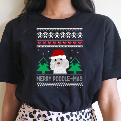 Merry Poodle Mas Christmas T-Shirt