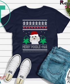 Merry Poodle Mas Christmas T-Shirt
