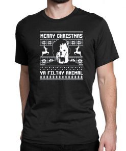 Merry christmas ya filthy animal home alone Tee Shirt