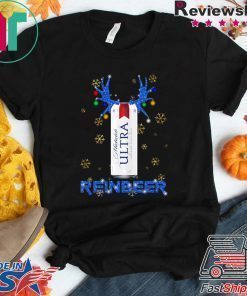 Michelob Ultra Superior Light Beer Reinbeer Christmas T-Shirt