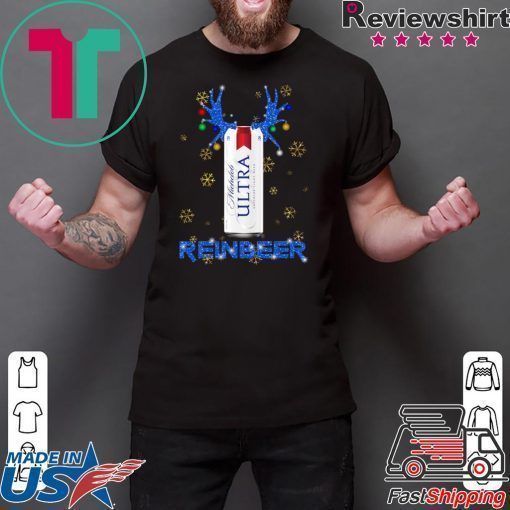 Michelob Ultra Superior Light Beer Reinbeer Christmas T-Shirt