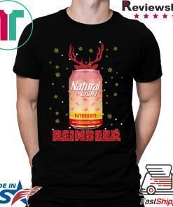 Natural Light Beer Strawberry Lemonade Naturdays Reinbeer Christmas Shirt