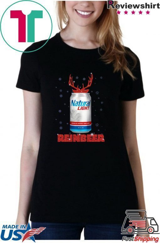 Natural Light Reinbeer Christmas T-Shirt